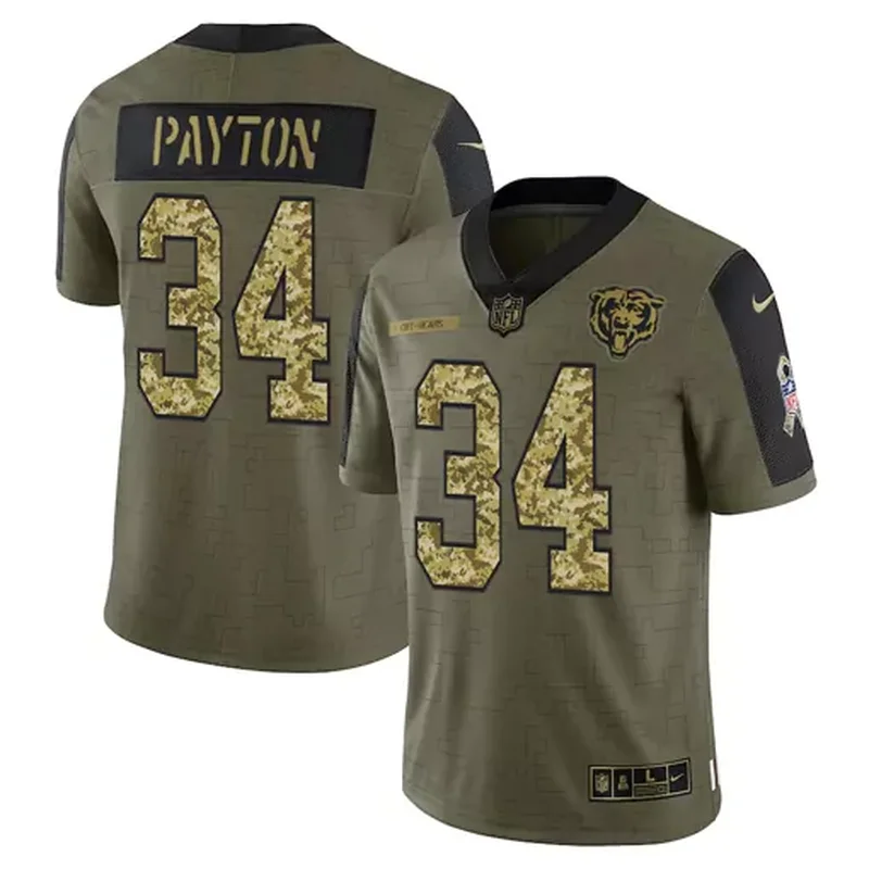Chicago Bears #52 Mack NFL Black Camouflage Jersey - Image 2