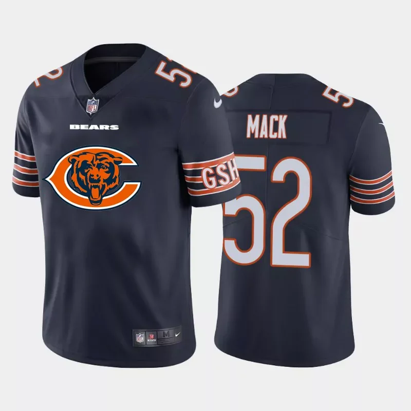 Chicago Bears #52 Mack NFL Black Camouflage Jersey - Image 3