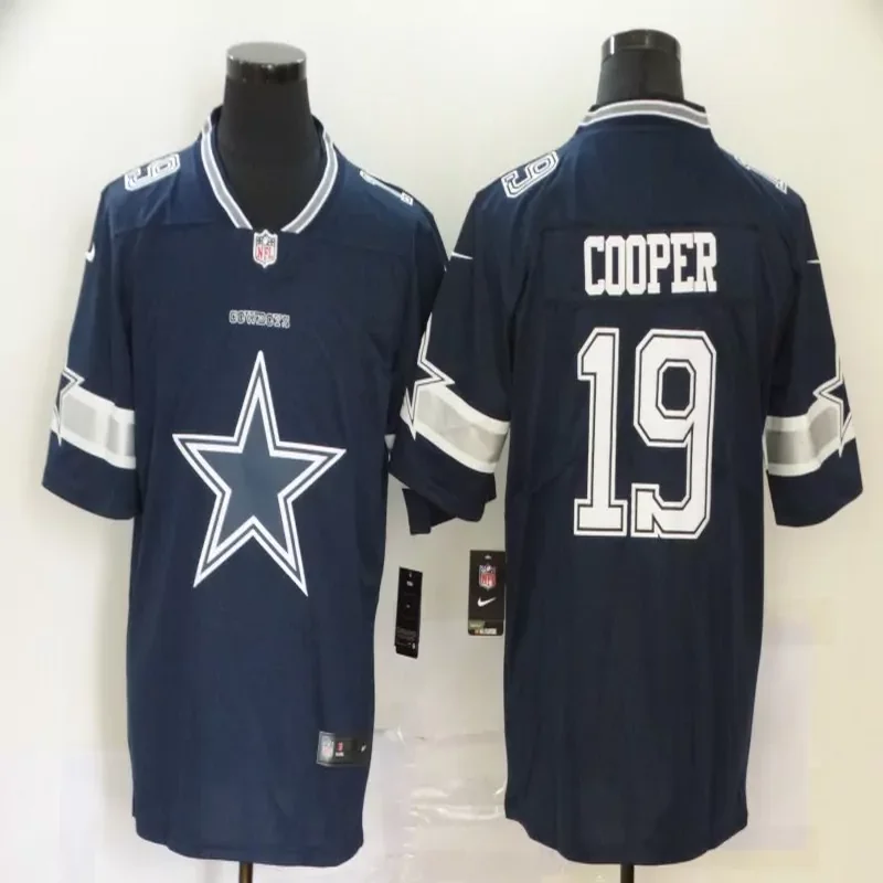 Dallas Cowboys #19 Cooper NFL Black Navy Jersey