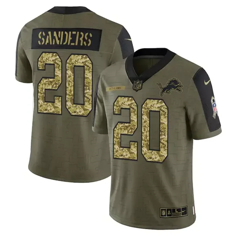 Detroit Lions #9 Stafford NFL Black Jersey - Image 5