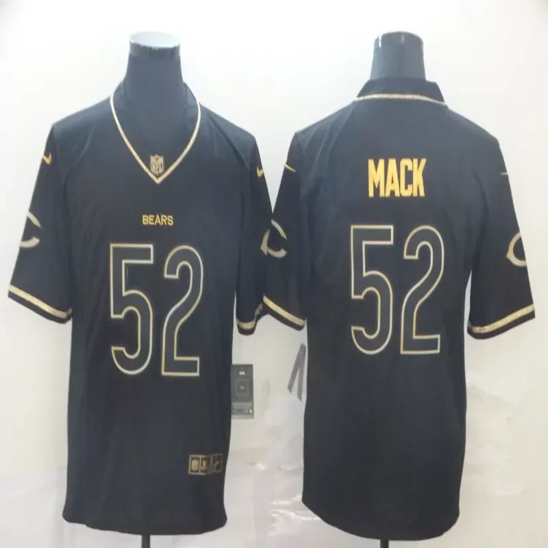 Chicago Bears #52 Mack NFL Black Camouflage Jersey - Image 4