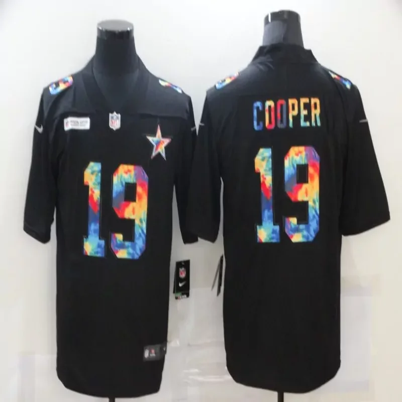 Dallas Cowboys #4 Prescott NFL Black Gold American Flag Jersey - Image 3