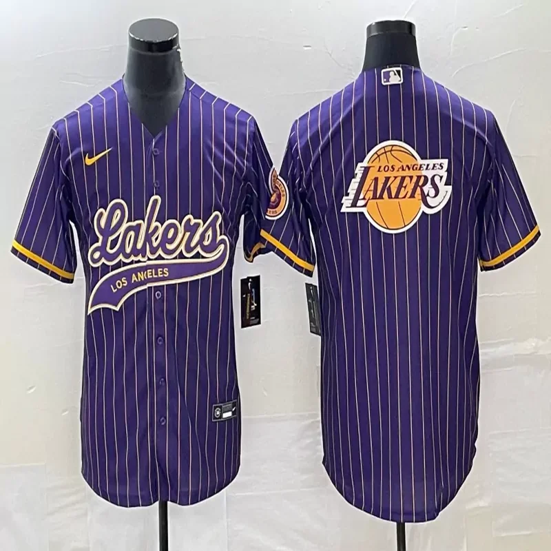 Los Angeles Lakers #8 Bryant NBA white Baseball Jersey - Image 2