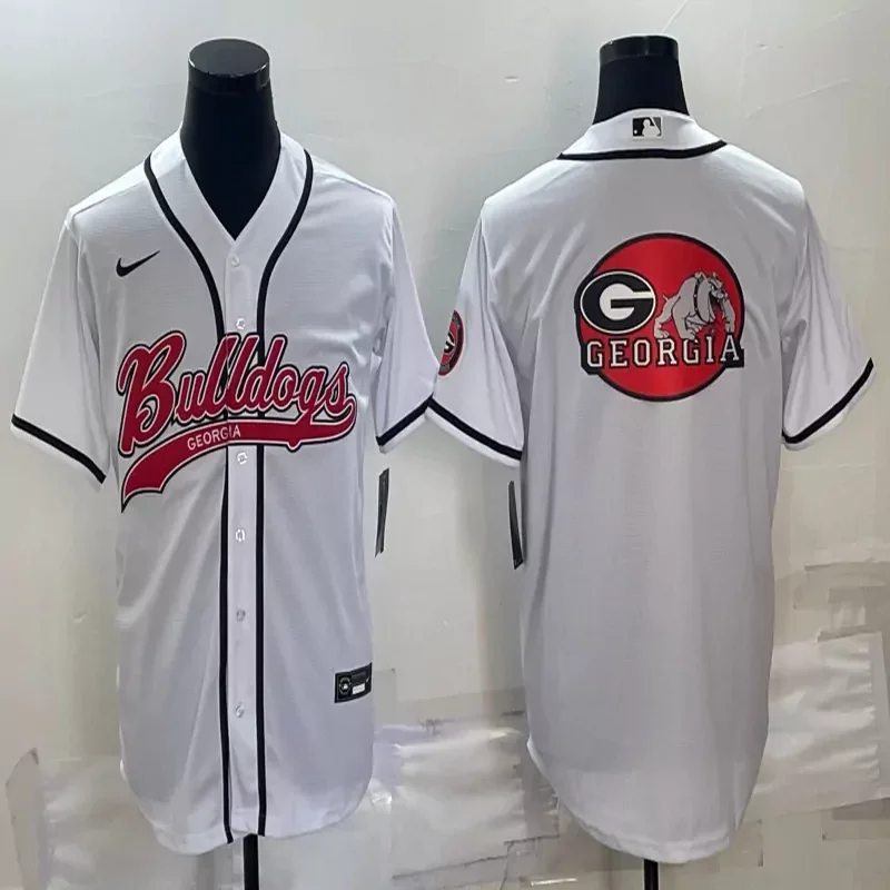Georgia Bulldogs #Custom Name & Number NCAA Red Jersey - Image 4
