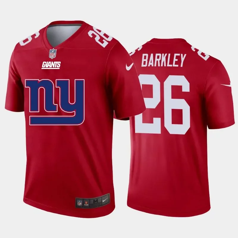 New York Giants #26 Barkley NFL Green Camouflage Jersey - Image 3