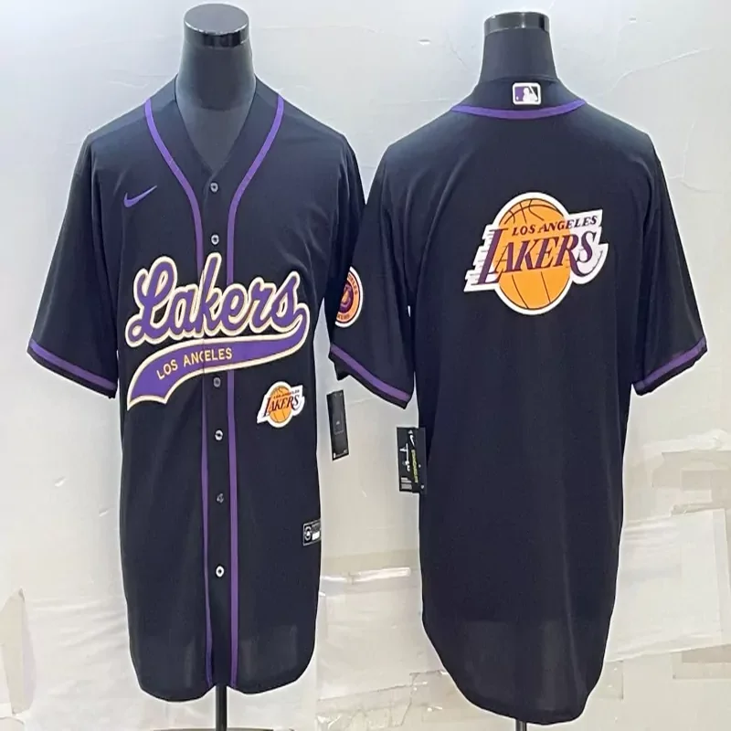 Los Angeles Lakers #8 Bryant NBA white Baseball Jersey - Image 5