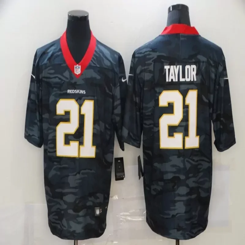Washington Commanders #17 McLaurin NFL Green Camouflage American Flag Jersey - Image 5