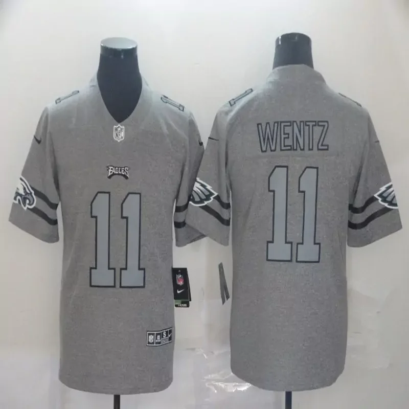Philadelphia Eagles #11 Wentz NFL black camouflage Jersey - Image 3