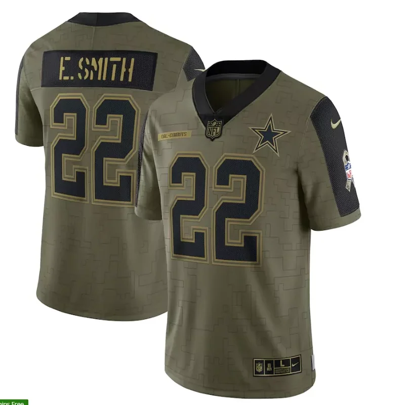 Dallas Cowboys #4 Prescott NFL Navy White Jersey - Image 4