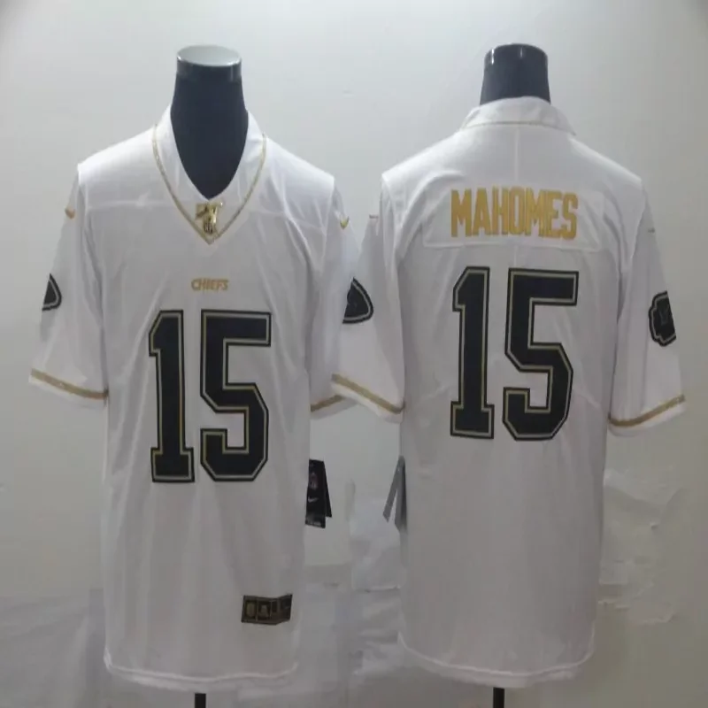 Kansas City Chiefs #87 Kelce NFL Black Gold American Flag Jersey - Image 3