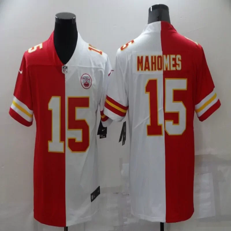 Kansas City Chiefs #87 Kelce NFL Black Gold American Flag Jersey - Image 4