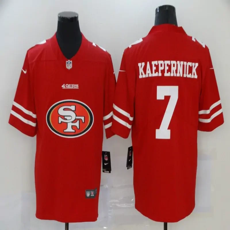 San Francisco 49ers #7 Kaepernick NFL Red Jersey