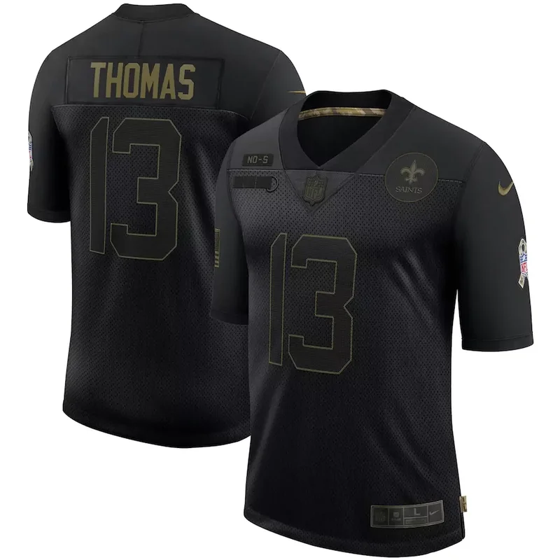 New Orleans Saints #9 Brees NFL Black Gold Jersey - Image 5