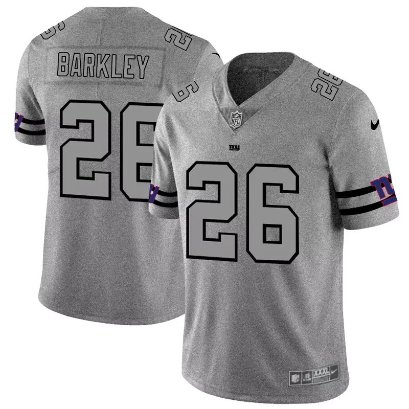 New York Giants #26 Barkley NFL Ash Gray Jersey - Image 2