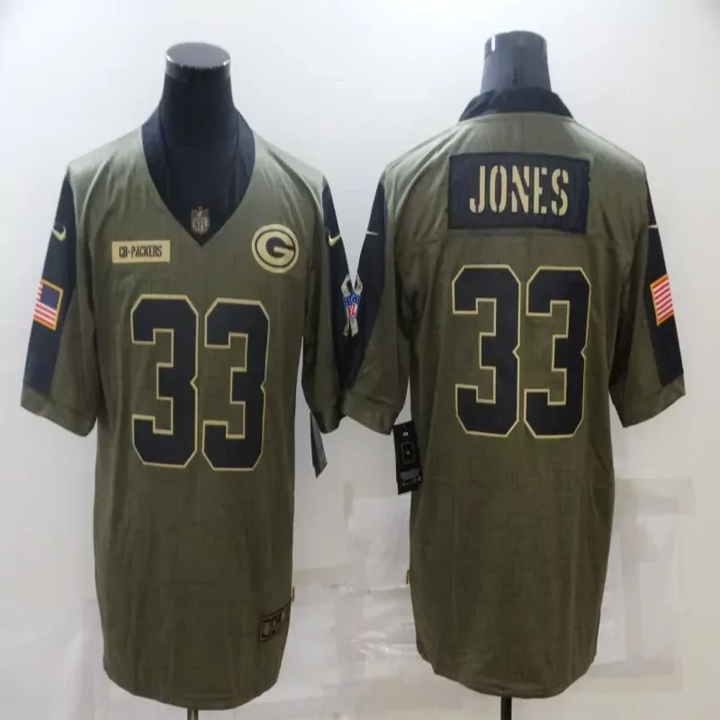 Green Bay Packers #12 Rodgers NFL Action Green Jersey - Image 4