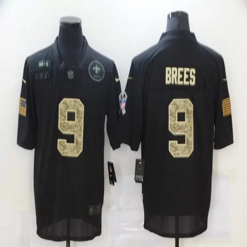 New Orleans Saints #4 Carr NFL Green Camouflage Jersey - Image 3