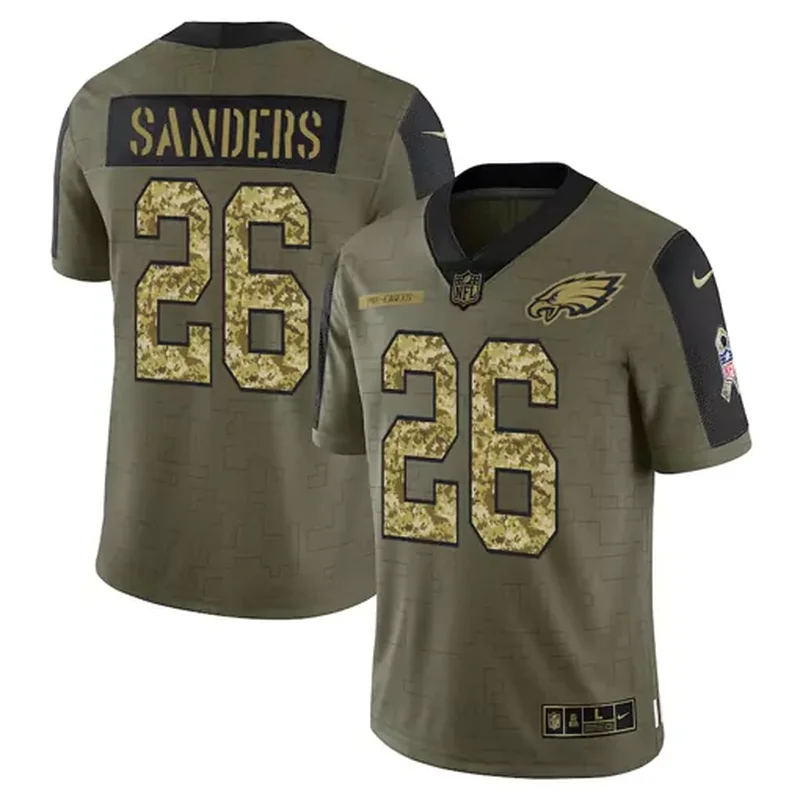 Philadelphia Eagles #11 Brown NFL Black Gold American Flag Jersey - Image 3