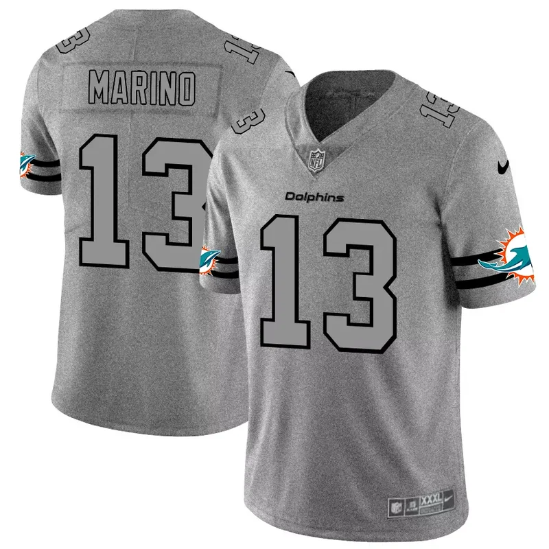 Miami Dolphins #13 Marino NFL Action Green Jersey