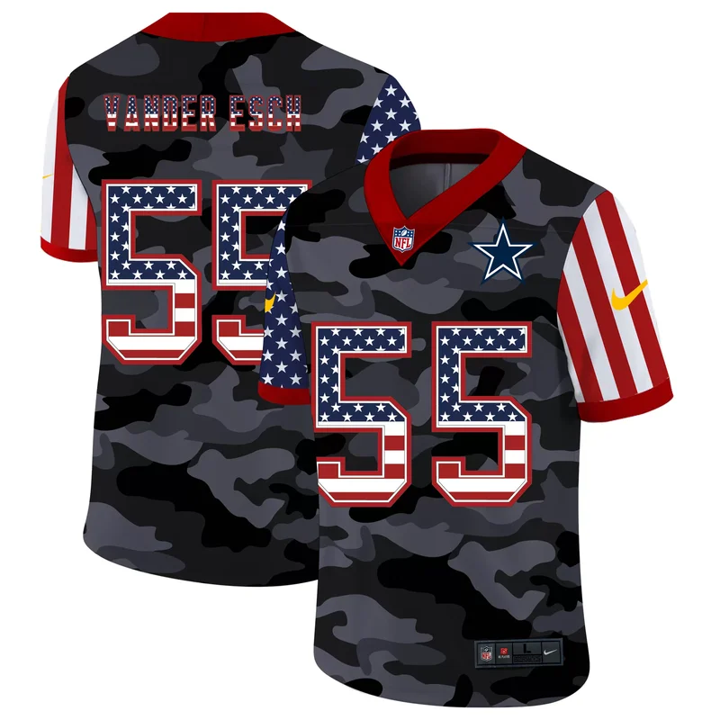 Dallas Cowboys #4 Prescott NFL Black White Jersey - Image 2