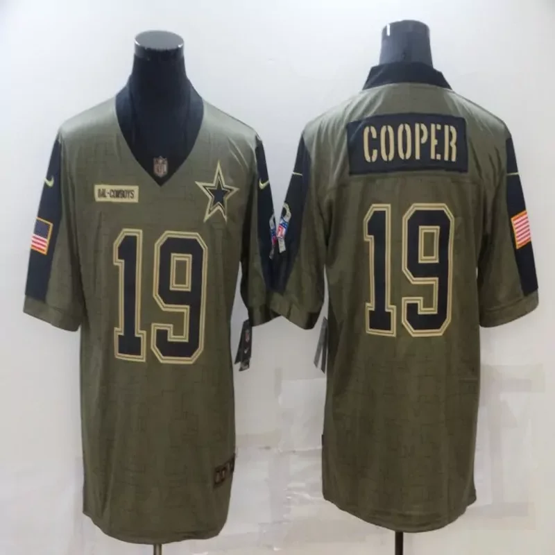 Dallas Cowboys #4 Prescott NFL Black White Jersey - Image 5