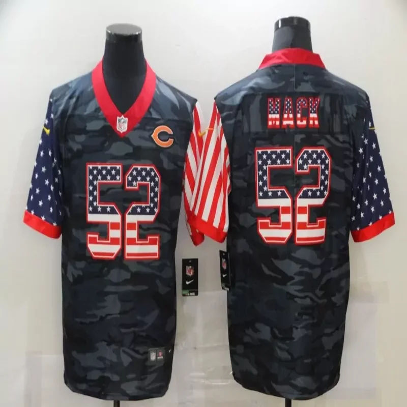 Chicago Bears #34 Payton NFL Black Gold Jersey - Image 2