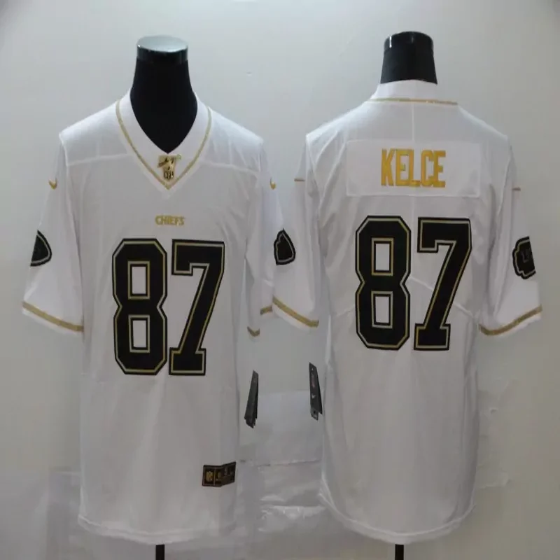Kansas City Chiefs #87 Kelce NFL Black Camouflage Jersey - Image 4