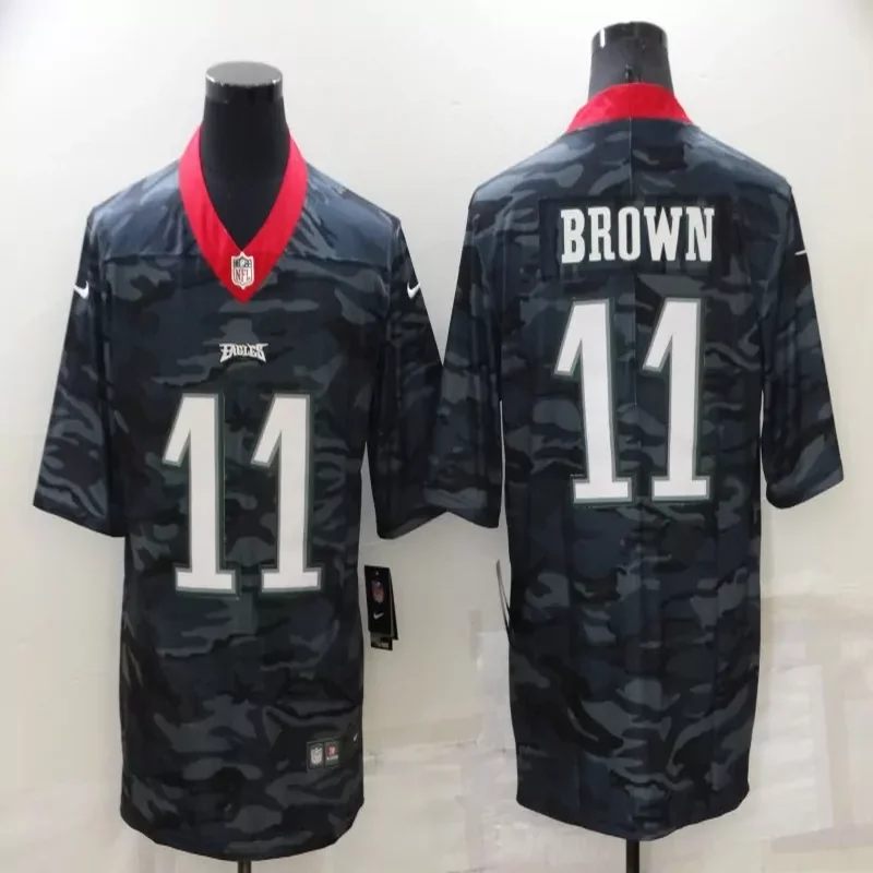 Philadelphia Eagles #11 Wentz NFL Black Matte Jersey - Image 2
