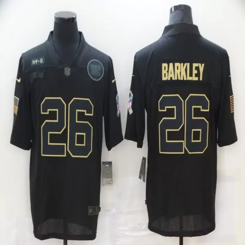 New York Giants #26 Barkley NFL Ash Gray Jersey - Image 4
