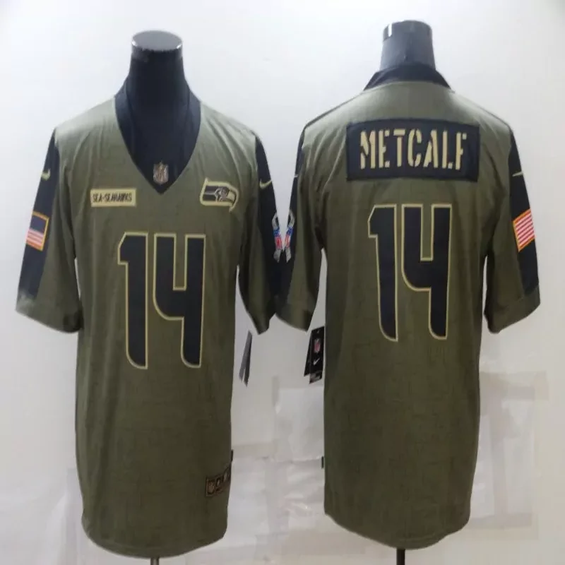 Seattle Seahawks #3 Wilson NFL Black Rainbow Jersey - Image 4