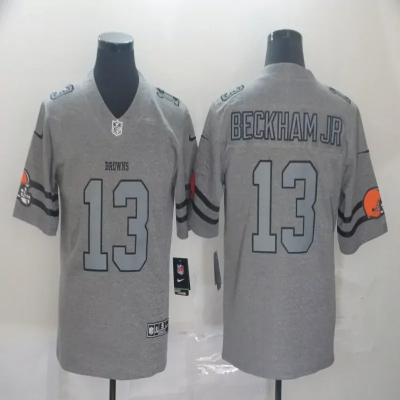Cleveland Browns #6 Mayfield NFL Black Camouflage American Flag Jersey - Image 2