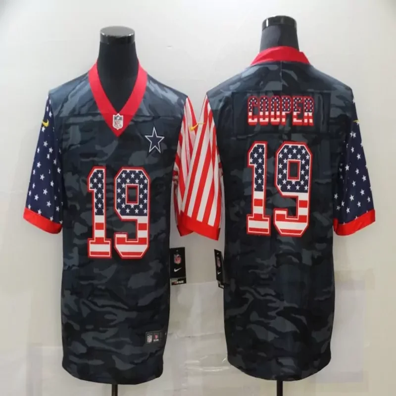 Dallas Cowboys #4 Prescott NFL Black Camouflage Jersey - Image 2