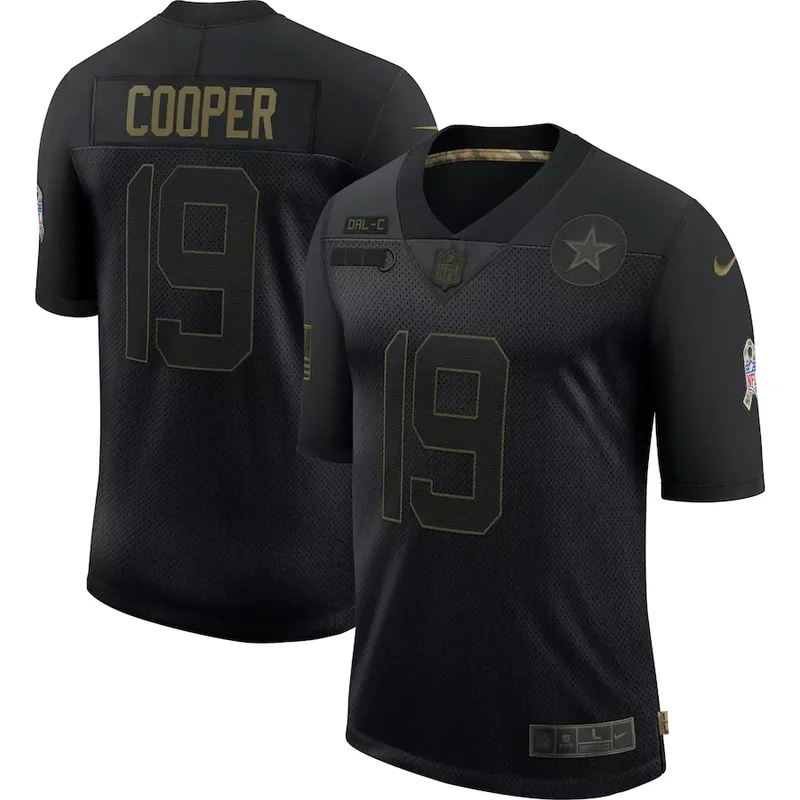 Dallas Cowboys #4 Prescott NFL Black Camouflage Jersey - Image 5