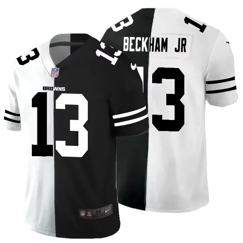 Cleveland Browns #6 Mayfield NFL Black Camouflage American Flag Jersey - Image 4