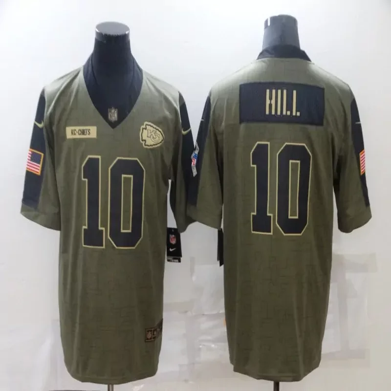 Kansas City Chiefs #15 Mahomes NFL Green Camouflage Women Jersey - Image 2