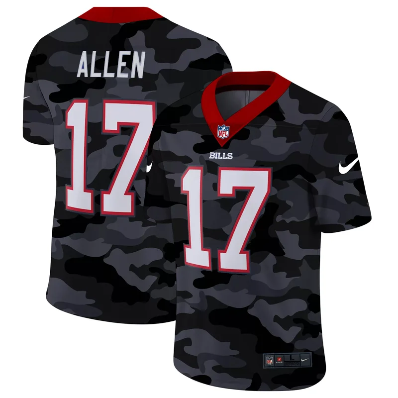 Buffalo Bills #17 Allen NFL Blue Royal Jersey - Image 5