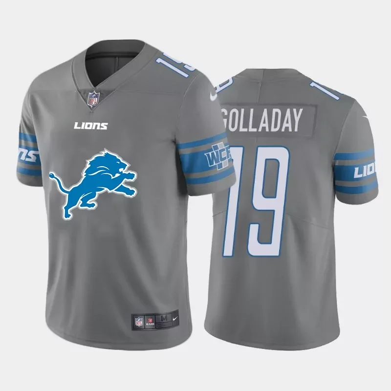 Detroit Lions #20 Sanders NFL Black American Flag Jersey - Image 3
