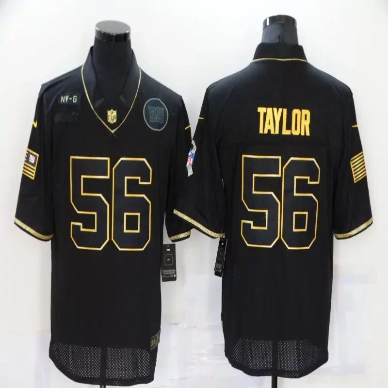 New York Giants #26 Barkley NFL Black Gold Jersey - Image 2