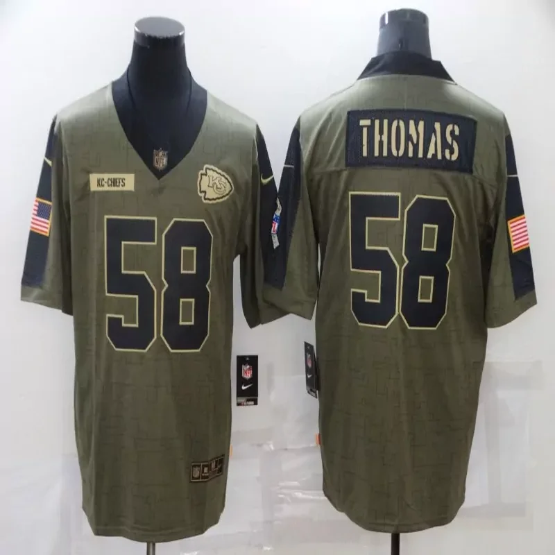 Kansas City Chiefs #15 Mahomes NFL Green Camouflage Women Jersey - Image 5