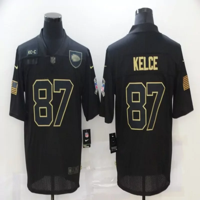 Kansas City Chiefs #15 Mahomes NFL Green Camouflage Gold Jersey - Image 2