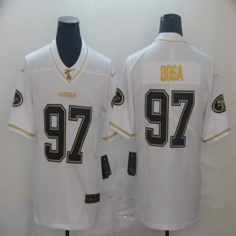 San Francisco 49ers #85 Kittle NFL Black Gold American Flag Jersey - Image 4