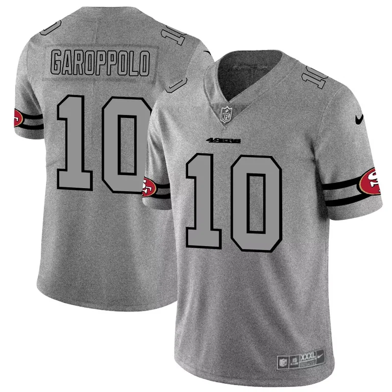 San Francisco 49ers #85 Kittle NFL Black Gold American Flag Jersey - Image 5