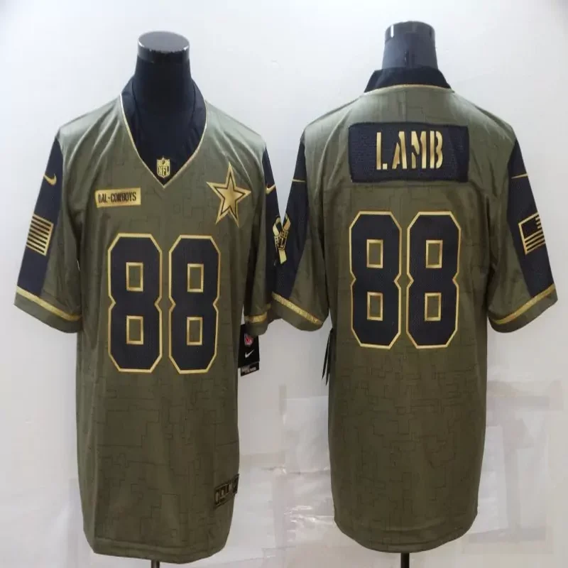 Dallas Cowboys #4 Prescott NFL Black Camouflage Jersey - Image 2