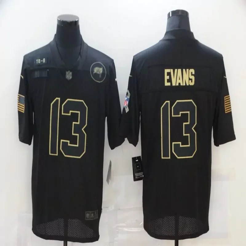 Tampa Bay Buccaneers #13 Evans NFL Black Gold Jersey