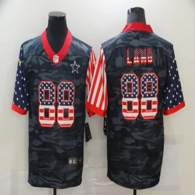 Dallas Cowboys #4 Prescott NFL Black Camouflage Jersey - Image 4