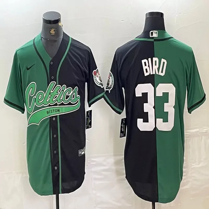 Boston Celtics #7 Brown NBA Ash Gray Baseball Jersey - Image 2