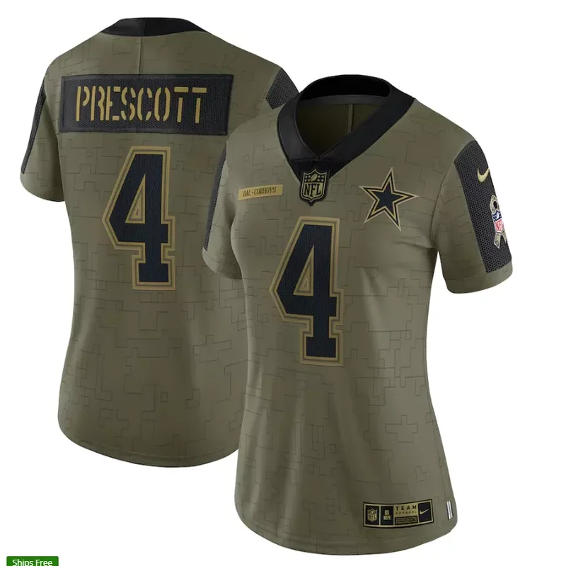 Dallas Cowboys #21 Elliott NFL Green Camouflage Jersey - Image 2