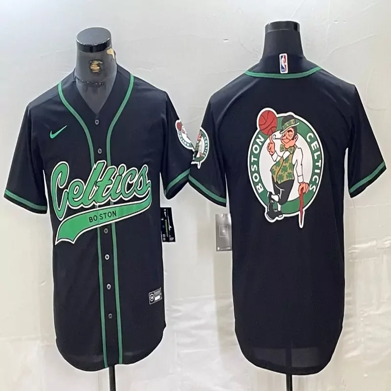 Boston Celtics #7 Brown NBA Ash Gray Baseball Jersey - Image 4