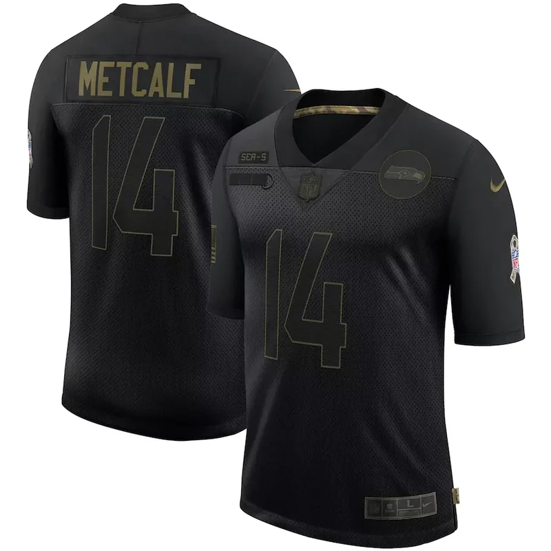 Seattle Seahawks #3 Wilson NFL Green Camouflage Jersey - Image 5