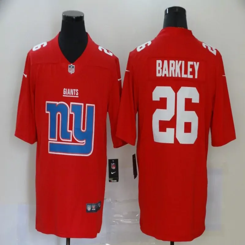 New York Giants #26 Barkley NFL Black Gold Jersey - Image 5