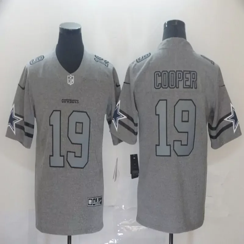 Dallas Cowboys #19 Cooper NFL Ash Gray Jersey